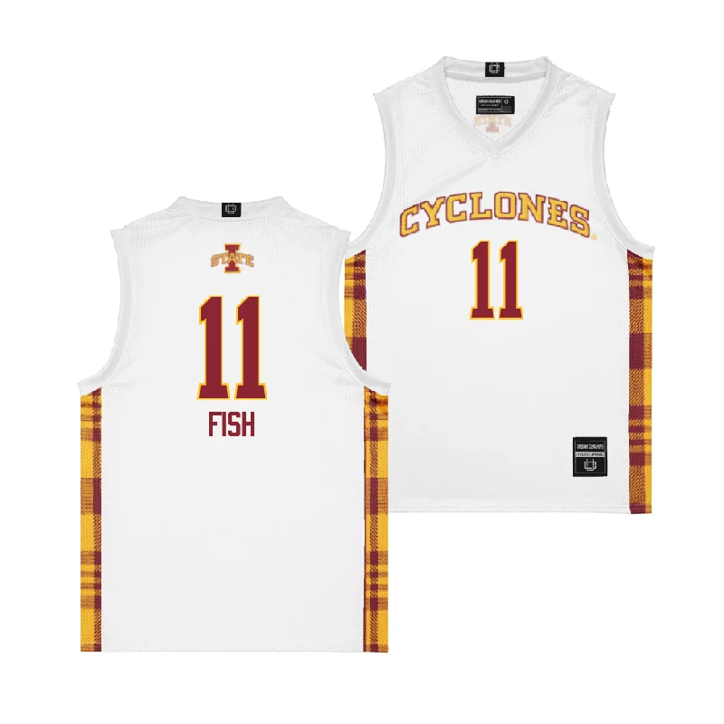 Personalized Basketball Jerseys For Competitive Teams-EXCLUSIVE: Iowa State Winter Edition Basketball Jersey - Kayden Fish