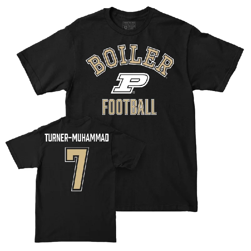 Custom Football Jerseys For Team Celebrations-Football Black Classic Tee   - Salim Turner-Muhammad