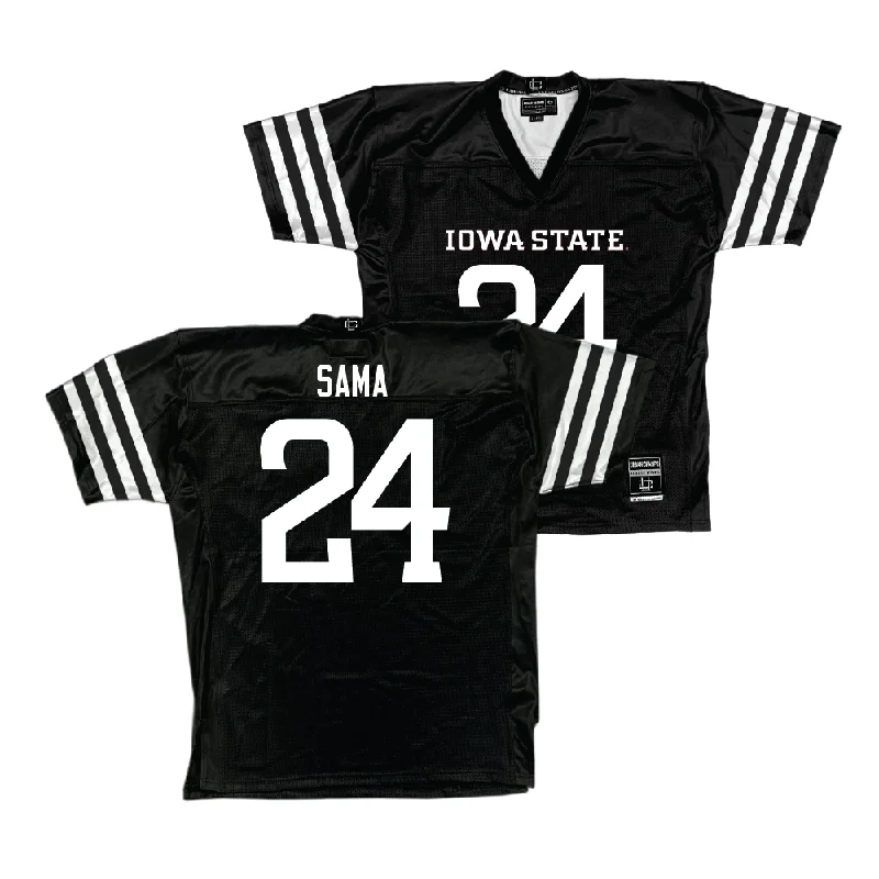 Football Jerseys For Teams-Iowa State Football Black Jersey  - Abu Sama