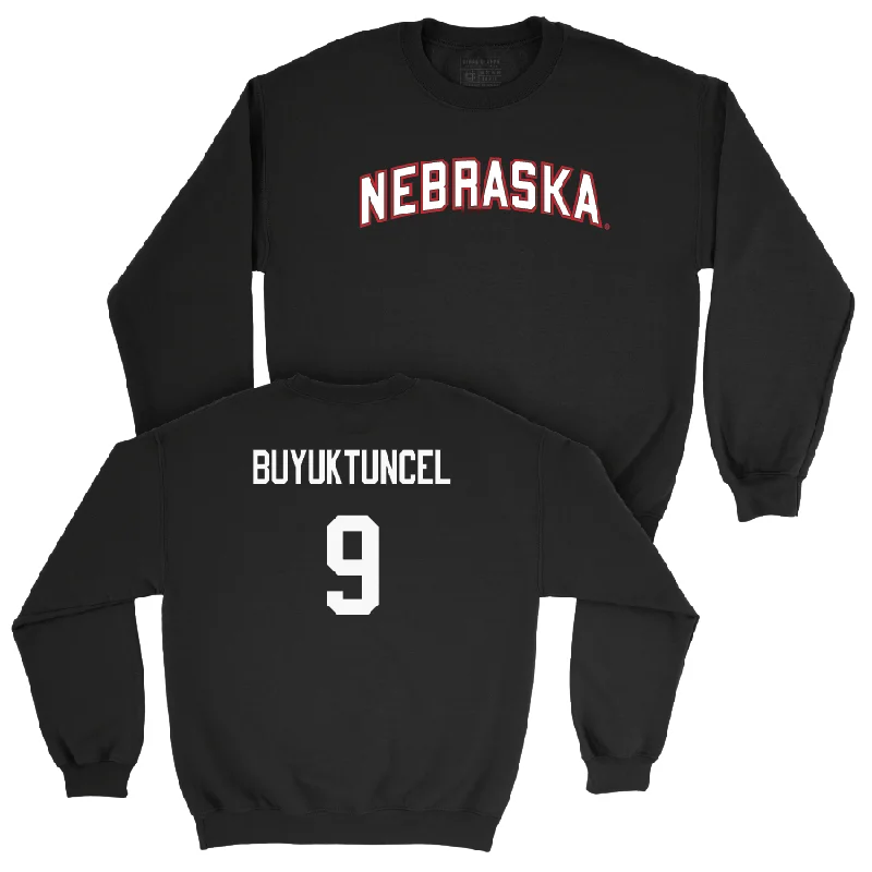 Basketball Jerseys With Bold Designs-Men's Basketball Black Nebraska Crew  - Berke Buyuktuncel