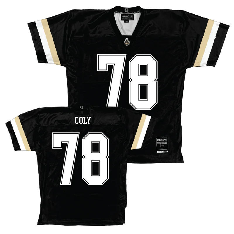 Personalized Football Jerseys For Competitive Teams-Purdue Black Football Jersey  - Bakyne Coly