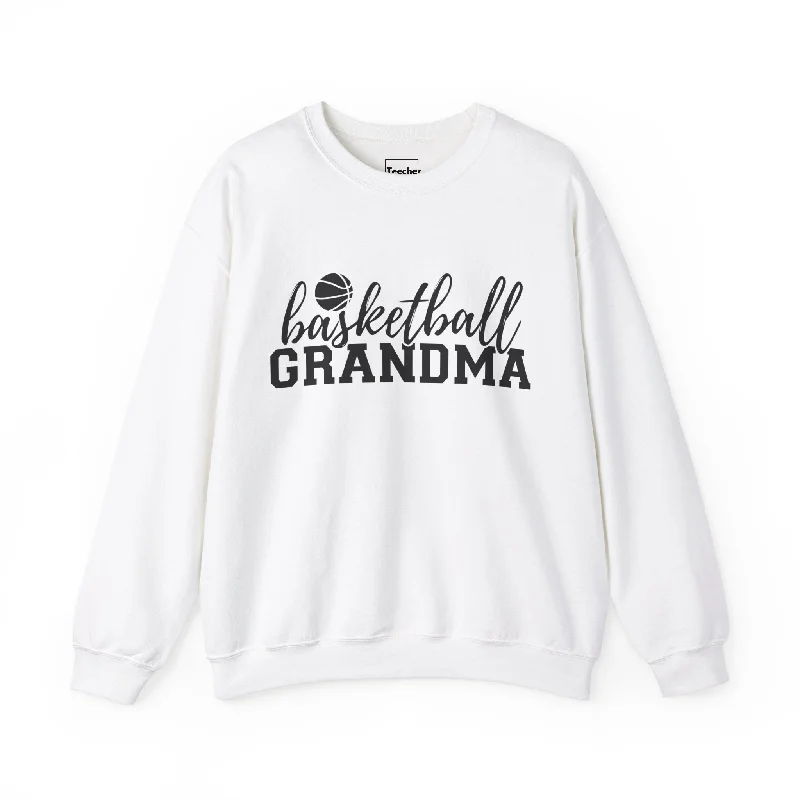 Basketball Jerseys With Custom Numbers & Logos-Basketball Grandma Crewneck Sweatshirt