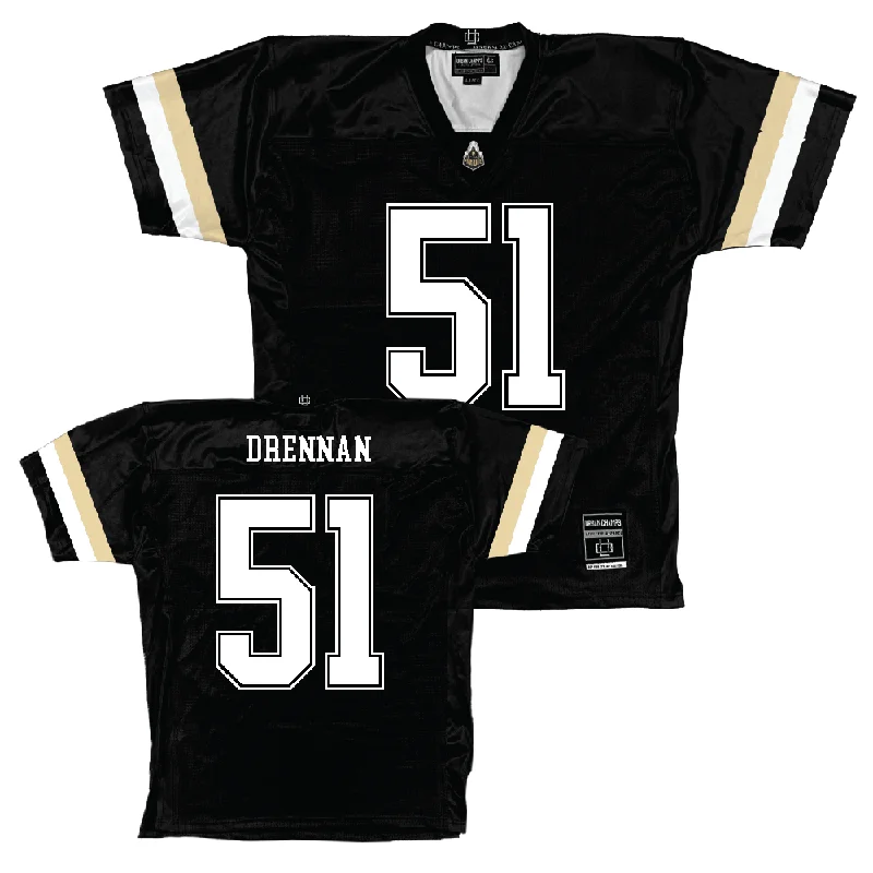 Football Jerseys For Group Orders-Purdue Black Football Jersey   - Landon Drennan