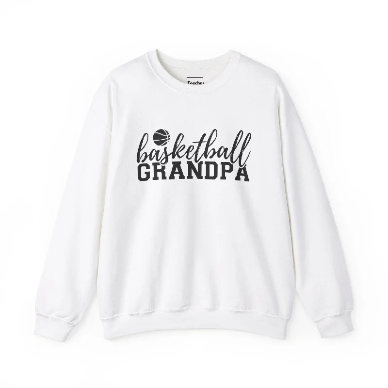 Custom Basketball Jerseys For Fun Outings-Basketball Grandpa Crewneck Sweatshirt