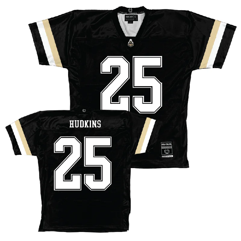 Custom Football Jerseys For Coaches-Purdue Black Football Jersey   - Ty Hudkins