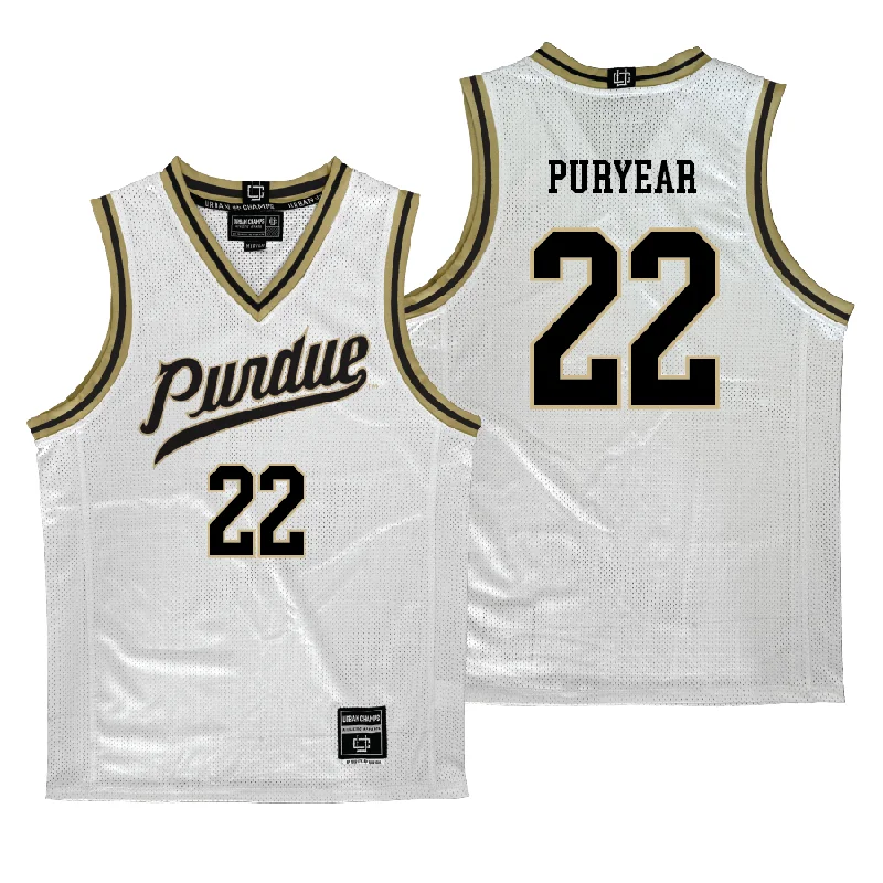 Personalized Basketball Jerseys For Special Teams-Purdue Women's Basketball White Jersey   - Kendall Puryear