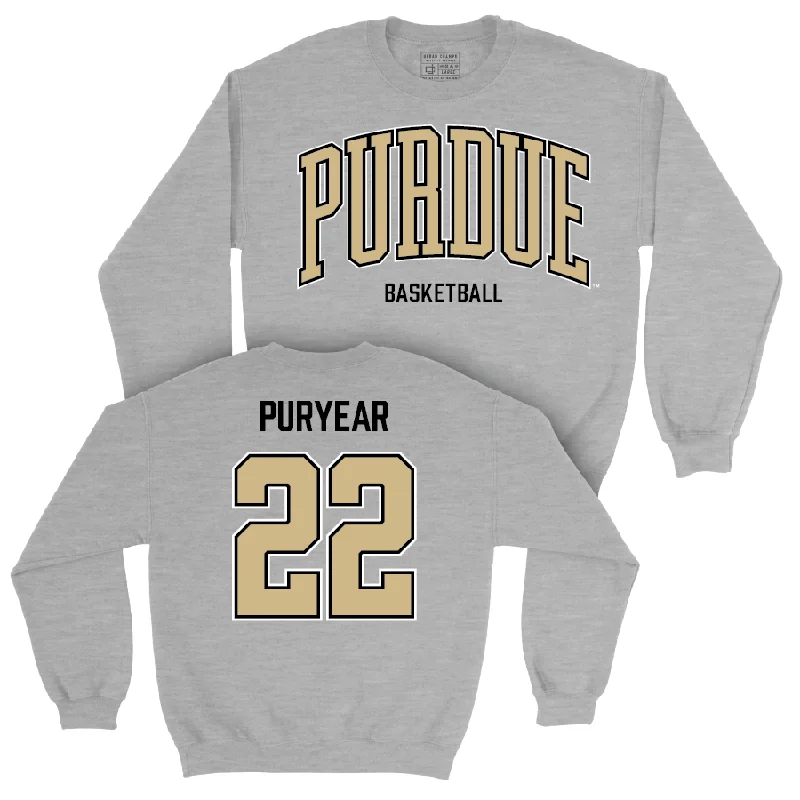 Basketball Jerseys With Custom Sizing-Women's Basketball Sport Grey Arch Crew    - Kendall Puryear