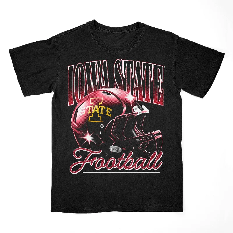 Custom Football Jerseys With Patches-EXCLUSIVE RELEASE: Vintage Helmet Tee - Black