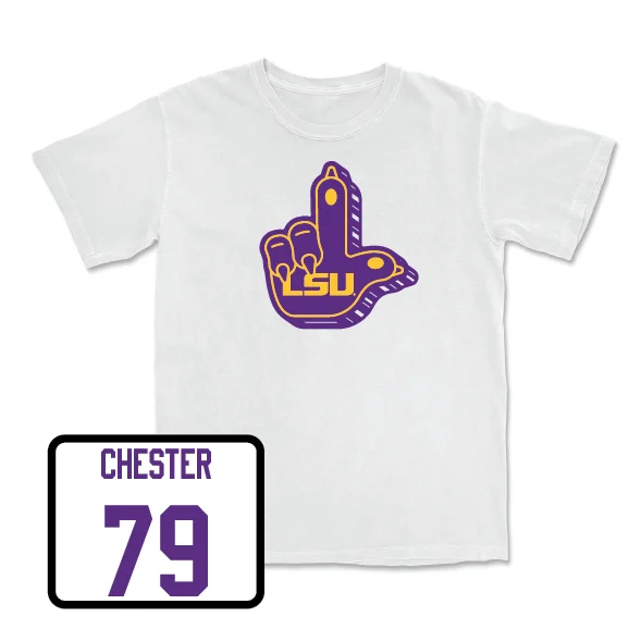 Custom Football Jerseys With Embroidered Logos-Football "L" Paw Tee - DJ Chester