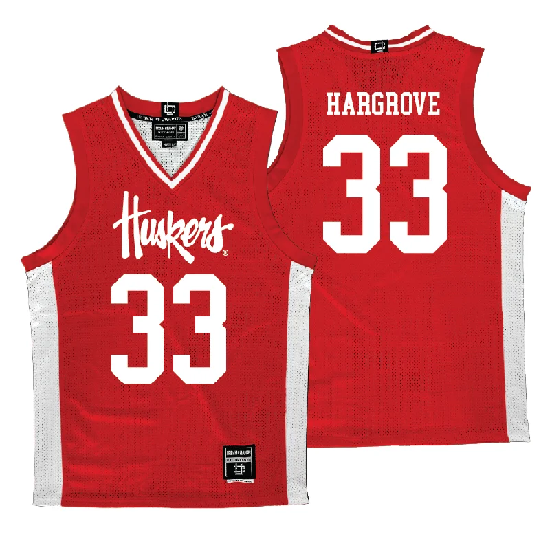 Personalized Basketball Jerseys For School Teams-Nebraska Women's Basketball Red Jersey  - Amiah Hargrove