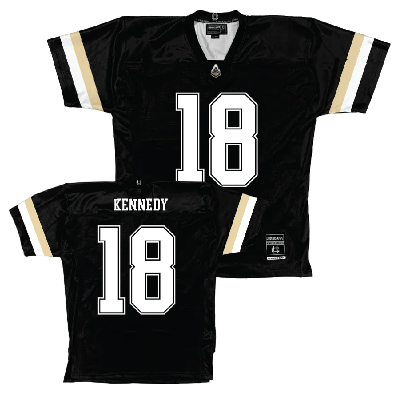 Team Football Jerseys With Customized Text-Purdue Black Football Jersey  - Demeco Kennedy