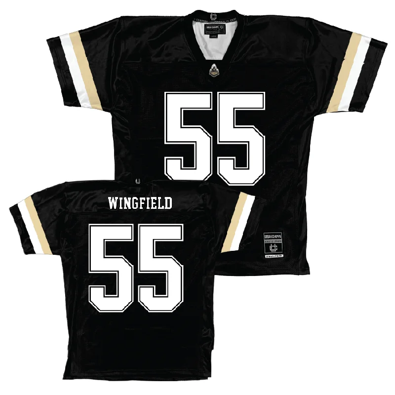 Custom Football Jerseys For Fun Outings-Purdue Black Football Jersey  - DaJuanye Wingfield