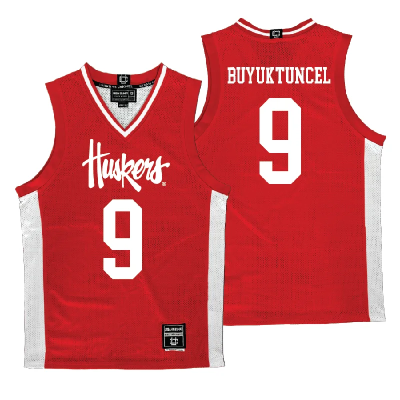 Team Basketball Jerseys With Custom Slogans-Nebraska Men's Basketball Red Jersey  - Berke Buyuktuncel