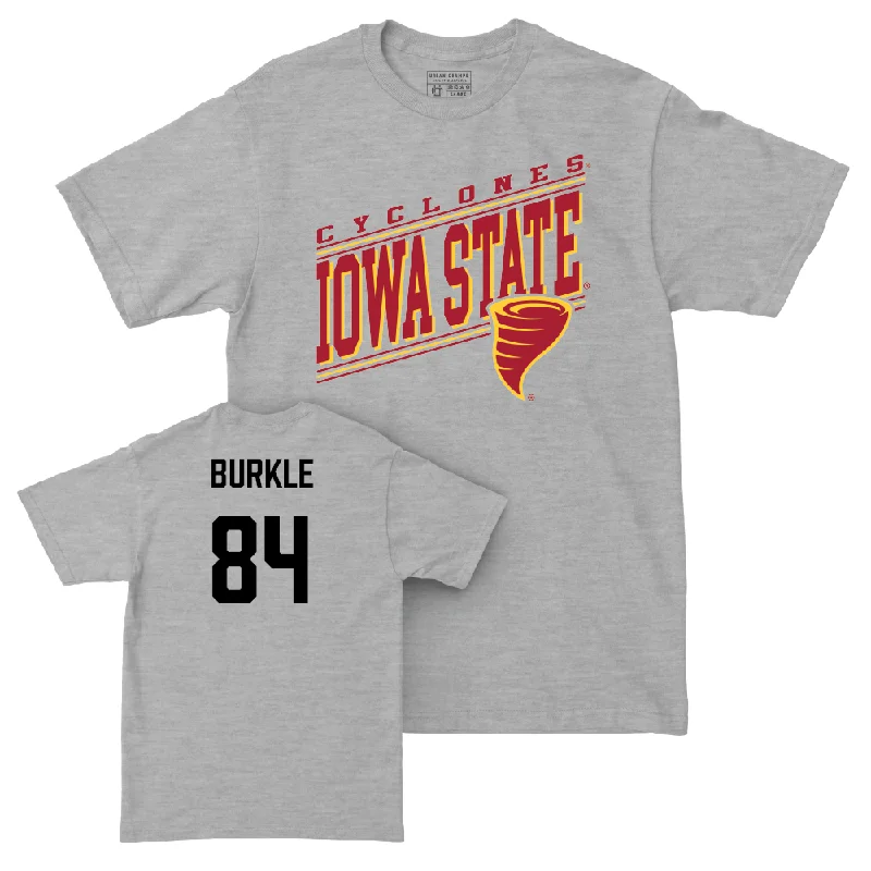 Football Jerseys With Bold Designs-Iowa State Football Sport Grey Vintage Tee  - Gabe Burkle