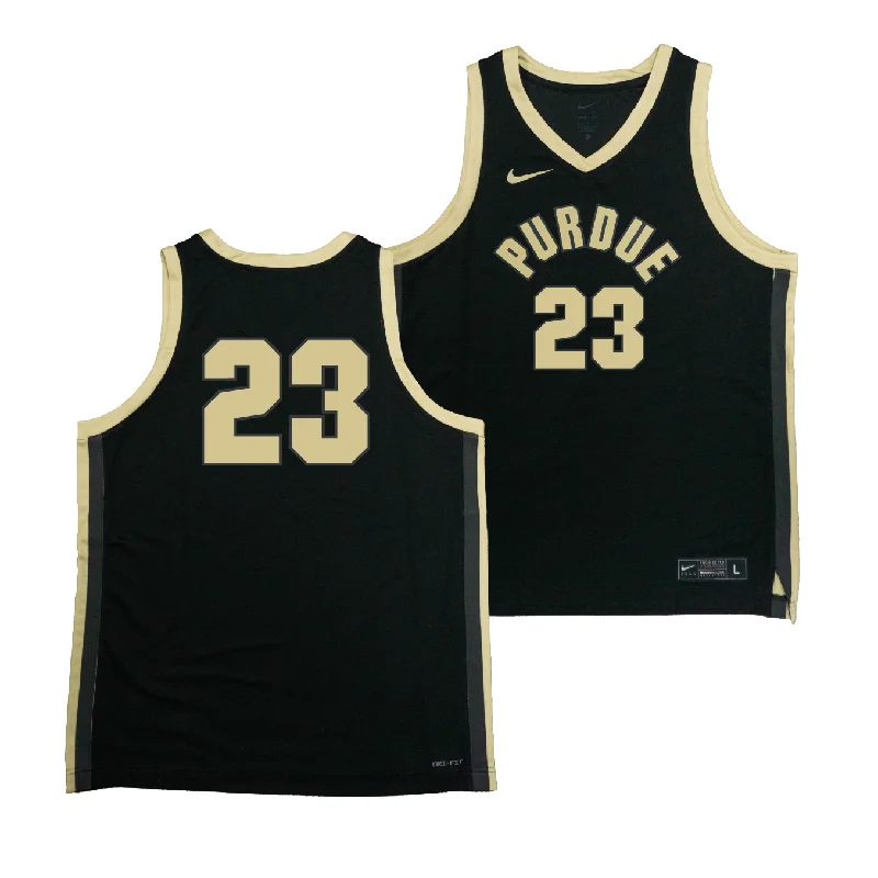 Basketball Jerseys With Custom Fit-Nike Purdue Boilermakers Black NIL Game Replica Basketball Jersey - Camden Heide | #23