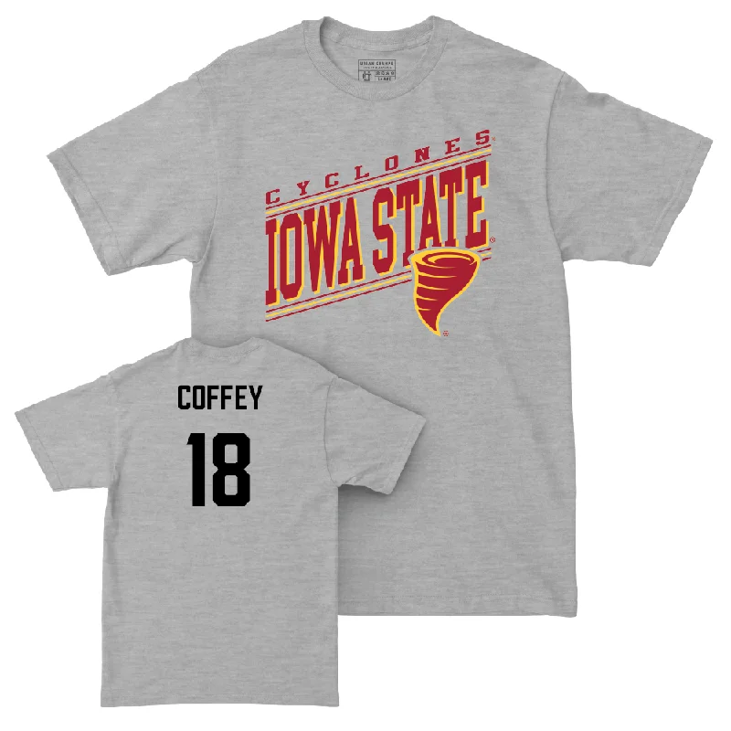 High-Quality Football Jerseys-Iowa State Football Sport Grey Vintage Tee  - David Coffey