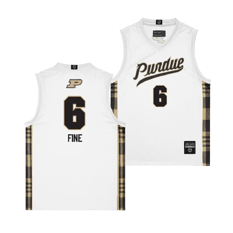 Custom Basketball Jerseys With Fun Graphics-EXCLUSIVE: Purdue Winter Edition Basketball Jersey - Aaron Fine