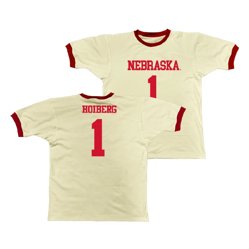 Basketball Jerseys With Team Logos-Nebraska Retro Ringer Tee - Samuel Hoiberg | #1