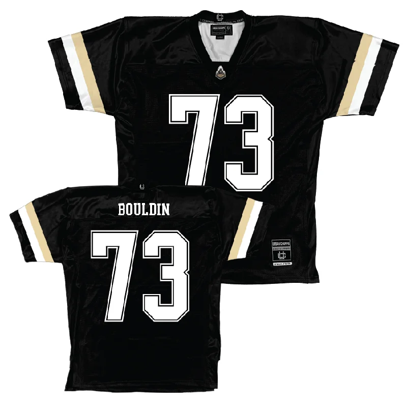 Football Jerseys With Bold Designs-Purdue Black Football Jersey  - Jaekwon Bouldin