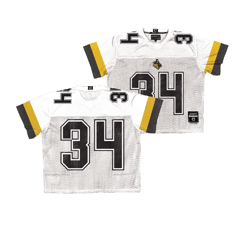 Personalized Football Jerseys For School Teams-Purdue Throwback Football Jersey - Damarjhe Lewis | #34