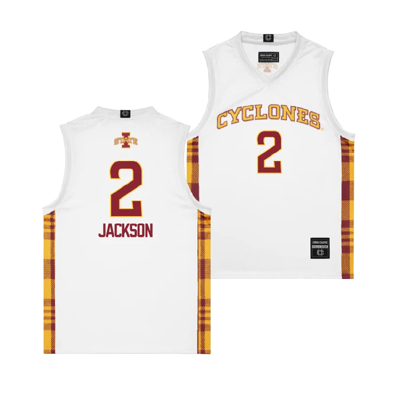 Custom Basketball Jerseys With Vintage Style-EXCLUSIVE: Iowa State Winter Edition Basketball Jersey  - Arianna Jackson