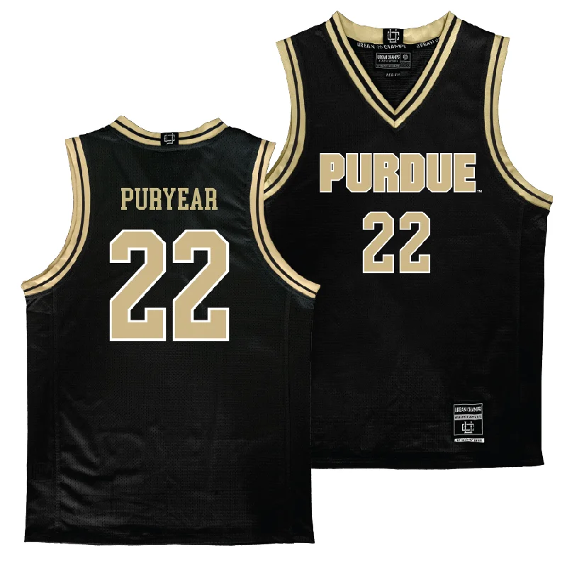 Basketball Jerseys With Team Names & Number Design-Purdue Women's Black Basketball Jersey    - Kendall Puryear