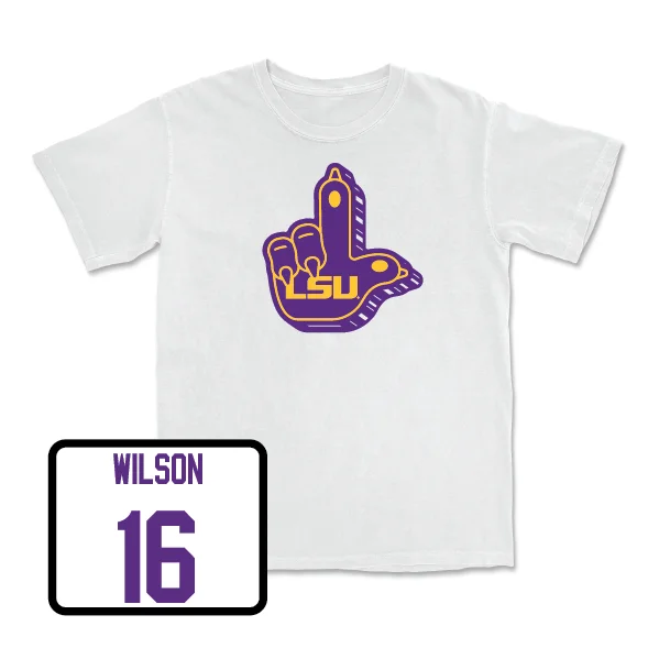 Custom Football Jerseys For Family Groups-Football "L" Paw Tee - Quad Wilson IV