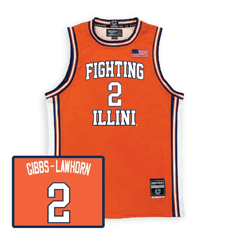 Basketball Jerseys For Schools-Illinois Fighting Illini NIL Basketball Jersey #2 Dra Gibbs-Lawhorn