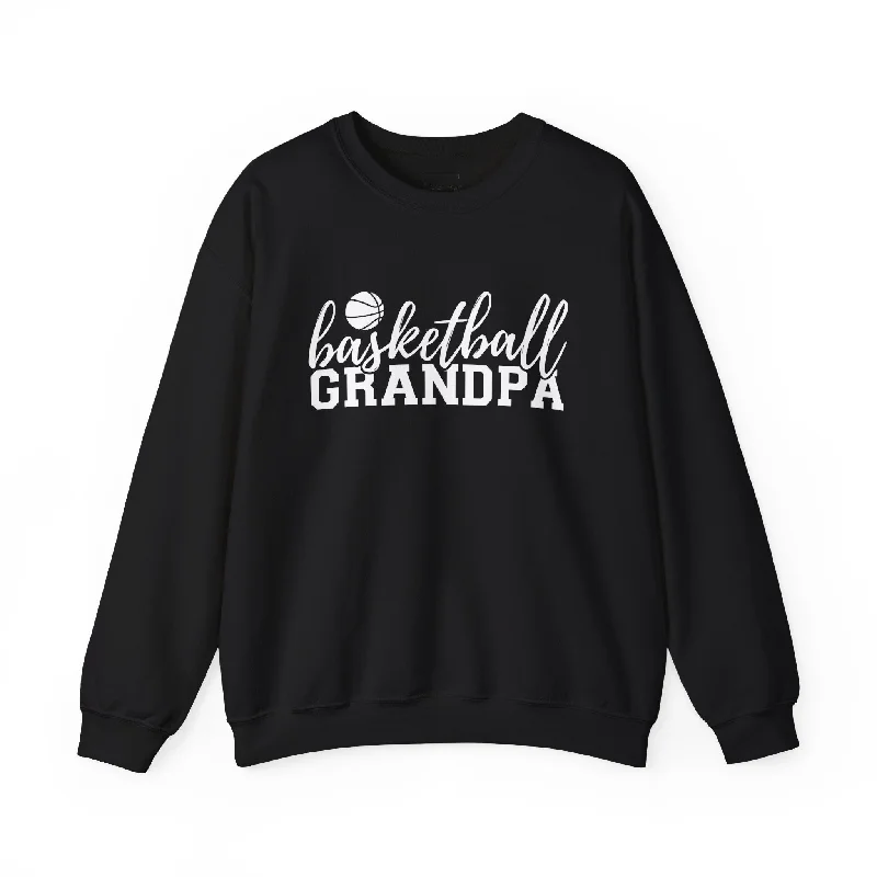 Basketball Jerseys With Vibrant Custom Designs-Basketball Grandpa Crewneck Sweatshirt