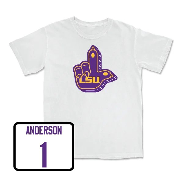 Football Jerseys With Custom Name & Logo Placement-Football "L" Paw Tee - Aaron Anderson