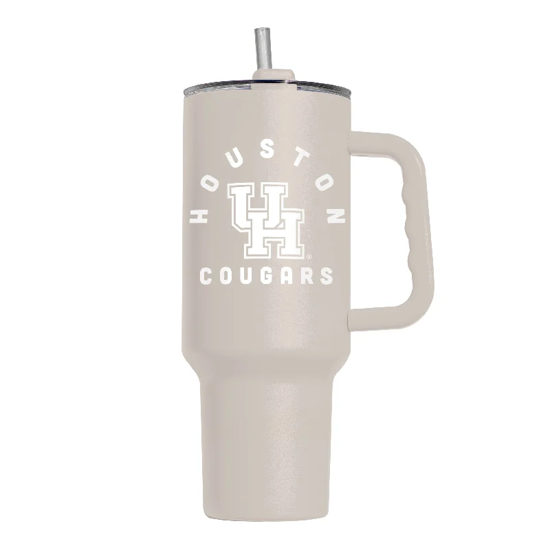 Custom Team Mugs For Special Occasions-Houston 40oz Archway Powder Coat Tumbler