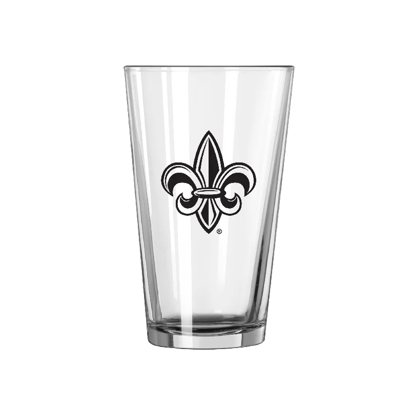 Printed Mugs For Team Gifts-Louisiana Lafayette 16oz Gameday Pint Glass