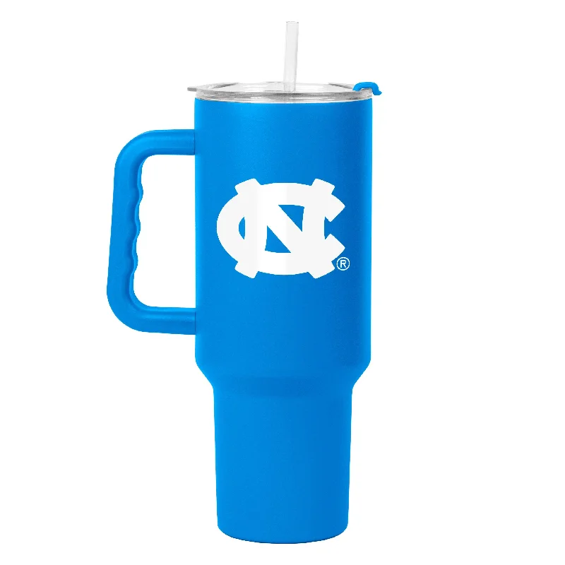 Custom Team Mugs With Slogans And Quotes-North Carolina 40oz Flipside Powder Coat Tumbler