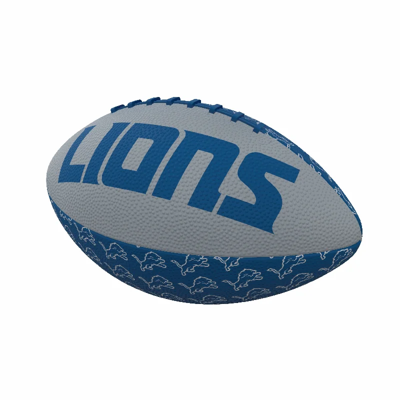 Rugby Balls With High Durability-Detroit Lions Repeating Mini-Size Rubber Football