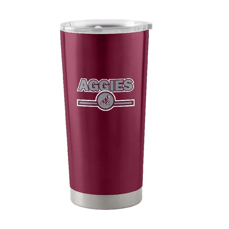 Custom Team Mugs For Schools-Texas A&M 20oz Letterman Stainless Tumbler