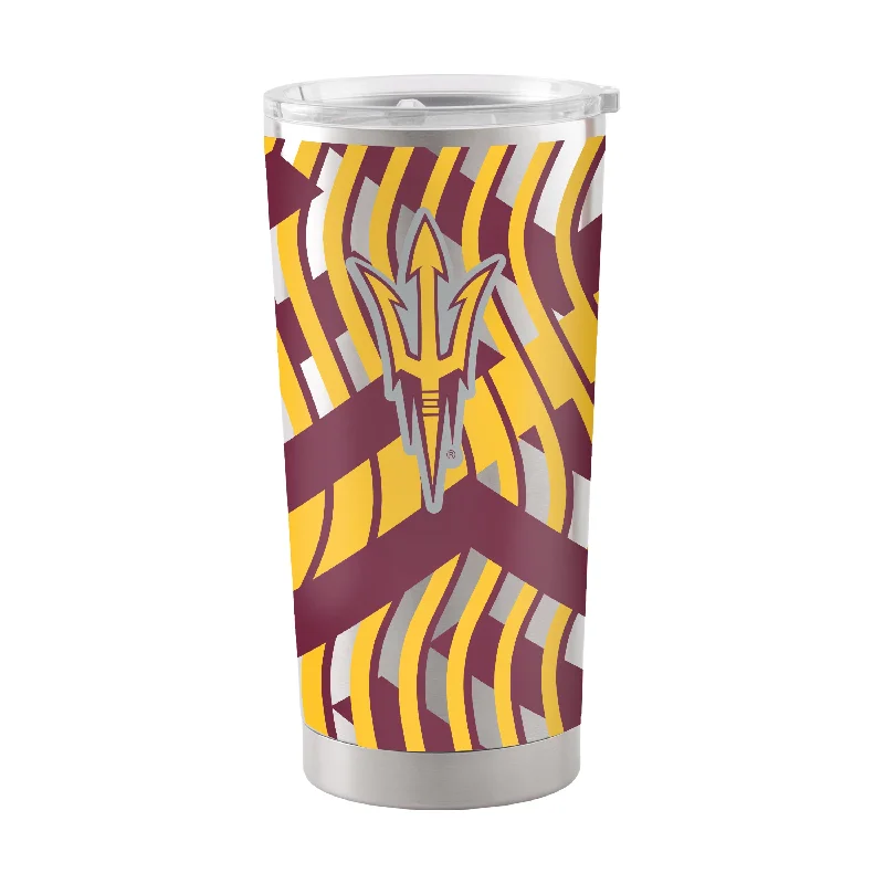 Special Edition Team Mugs-Arizona State 20oz Flex Silver Stainless Tumbler