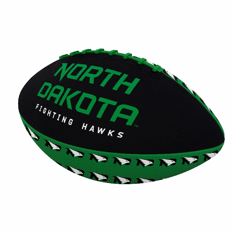 Youth Rugby Balls With Perfect Grip-North Dakota Mini Size Rubber Footballl