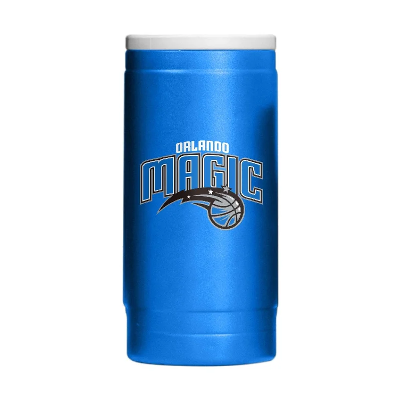 Custom Sports Team Coffee Mugs-Orlando Magic 12oz Flipside Powder Coat Slim Can Coolie