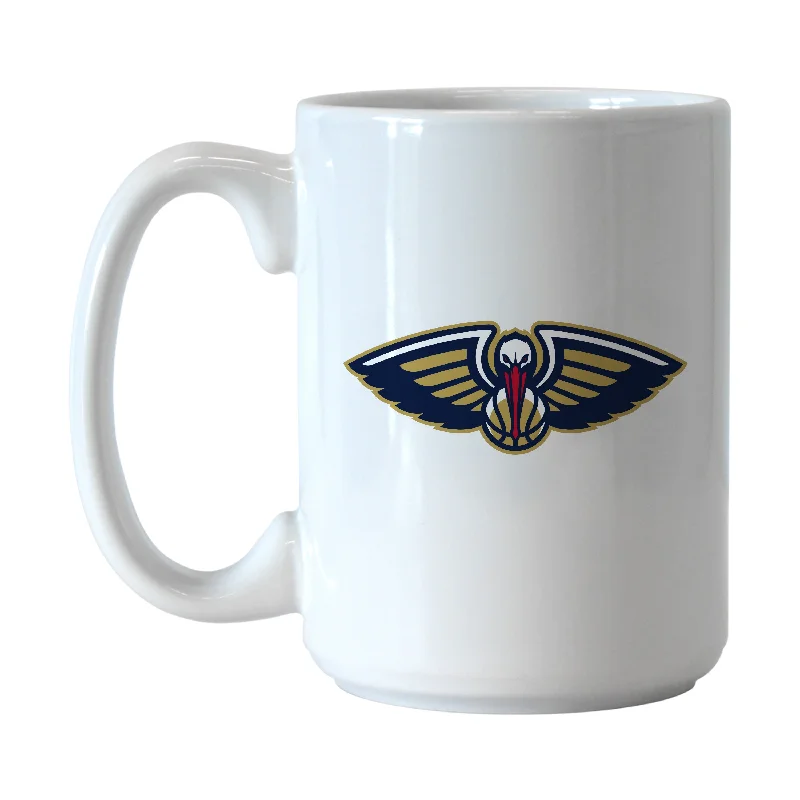 Personalized Team Mugs For Special Events-New Orleans Pelicans 15oz Gameday Sublimated Mug