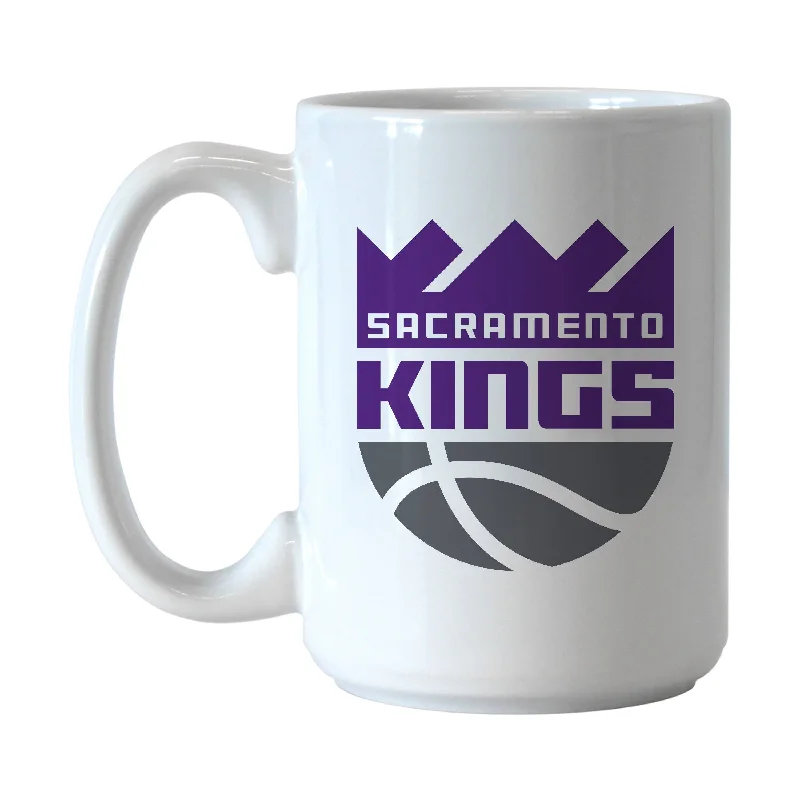 Custom Team Mugs With Fun Quotes-Sacramento Kings 15oz Gameday Sublimated Mug