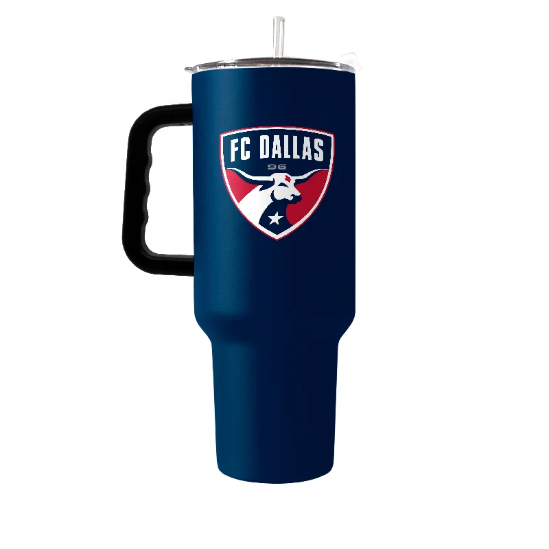 Customizable Coffee Mugs For Teams-FC Dallas 40oz Flipside Powder Coat Tumbler