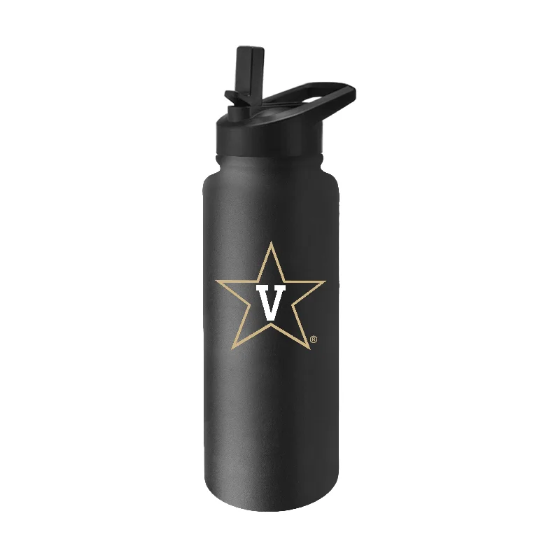 Sports Event Team Mugs-Vanderbilt Quencher Logo Flip Top Water Bottle