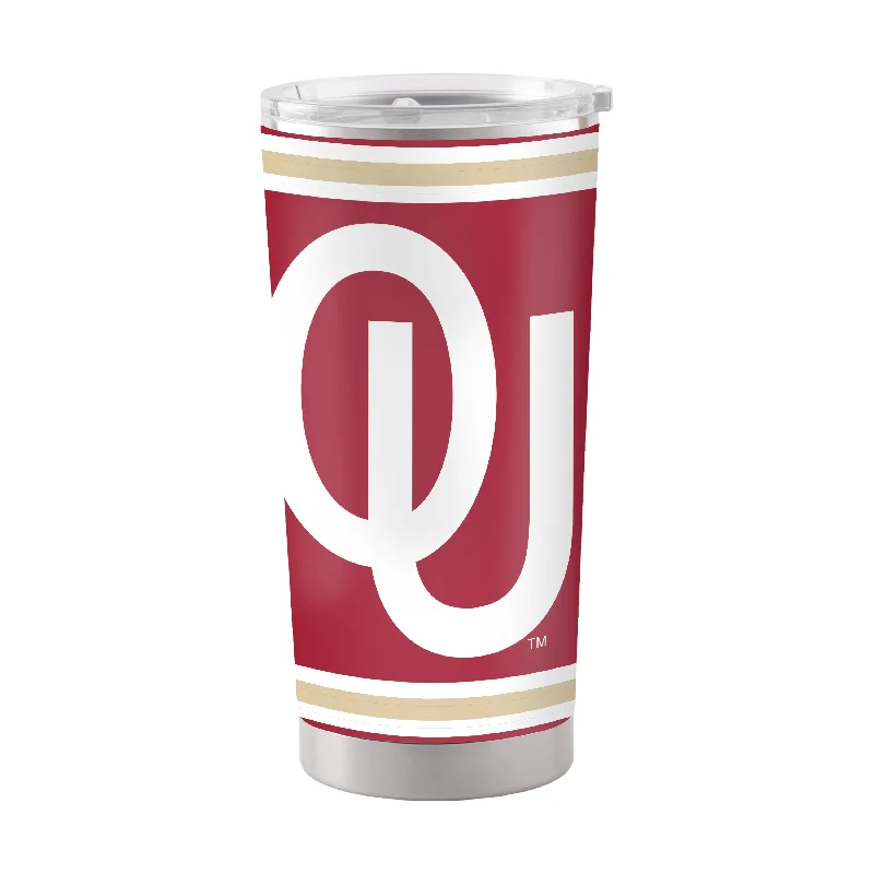 Unique Team Mugs For Events-Oklahoma 20oz Goody Stainless Steel Tumbler