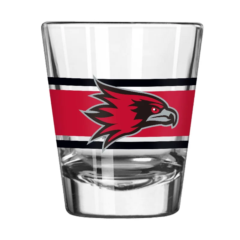 Limited Edition Custom Team Mugs-Southeast Missouri 2oz Stripe Shot Glass