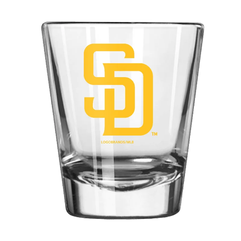 Team Mugs With Personalized Player Numbers-San Diego Padres 2oz Gameday Shot Glass