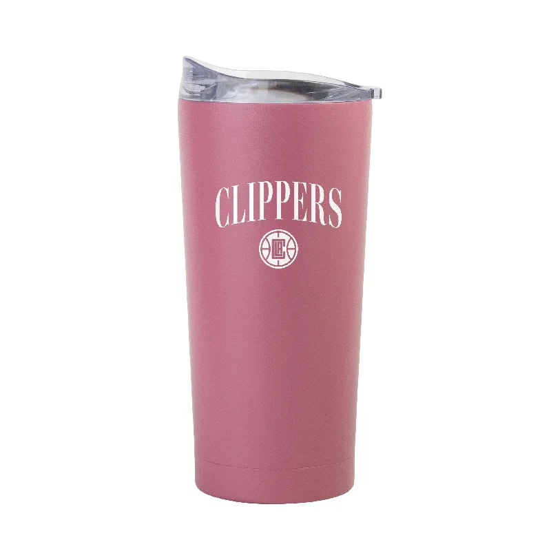 Customized Team Mugs For Holiday Gifts-Los Angeles Clippers 20oz Cinch Berry Powder Coat Tumbler