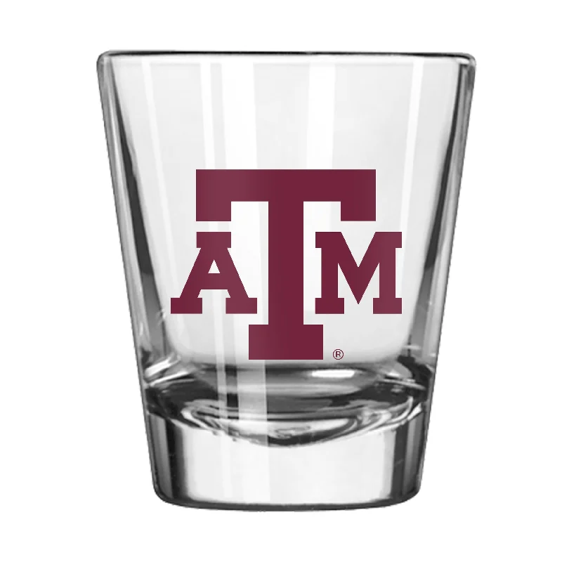 Personalized Mugs For Team Fundraisers-Texas A&M 2oz Letterman Shot Glass