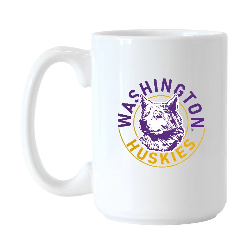 Sports Fan Team Mugs-Washington 15oz Vault Logo Sublimated Mug