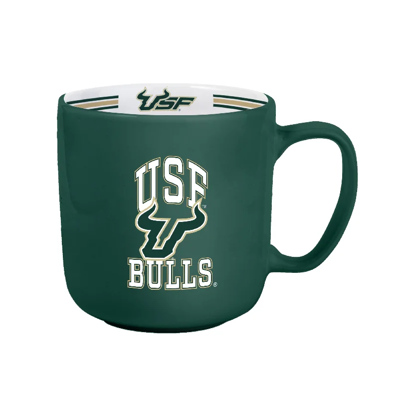 Personalized Mugs With Team Designs-South Florida 15oz Stripe Mug