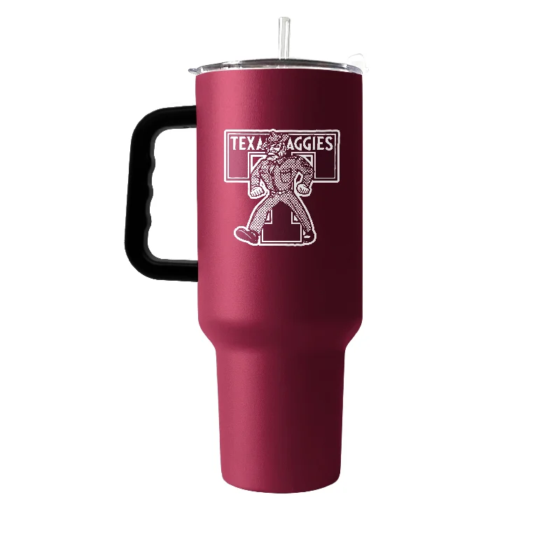 Customizable Team Mugs-Texas A&M Vault 40oz Flipside Powder Coat Tumbler